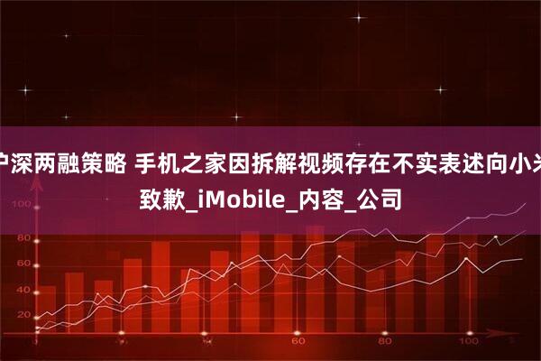 沪深两融策略 手机之家因拆解视频存在不实表述向小米致歉_iMobile_内容_公司